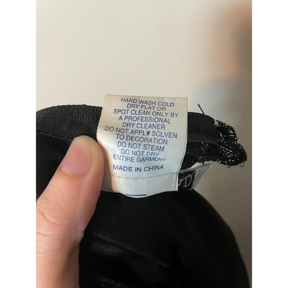 Masquerade y2K Whimsygoth Goth Fairy Black Lace Sequin Cocktail Dress Size 5/6 - Picture 5 of 6